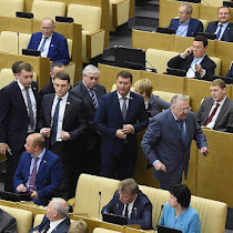 Фракция ЛДПР в знак протеста в полном составе покинула зал заседаний Госдумы