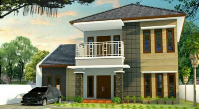 Desain rumah minimalis type 36 tampak depan Bentuk Rumah Minimalis 2 Lantai Terbaru