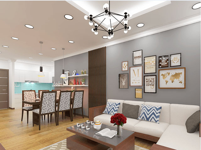 Thiết kế mang đến sự thuân lợi, tiện nghi vô cùng khi vừa nấu bếp bạn có thể quan sát được hết không gian nhà thiet-ke-nha-bep-2018-10