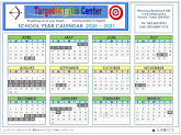 Calendar 2020 - 2021