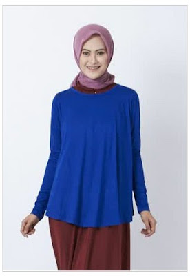 25+ Model Terbaru Busana Muslim Bahan Kaos Trend 2018, KEREN