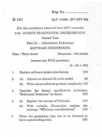 Bharathiar university question papers - 2020 pdf picture