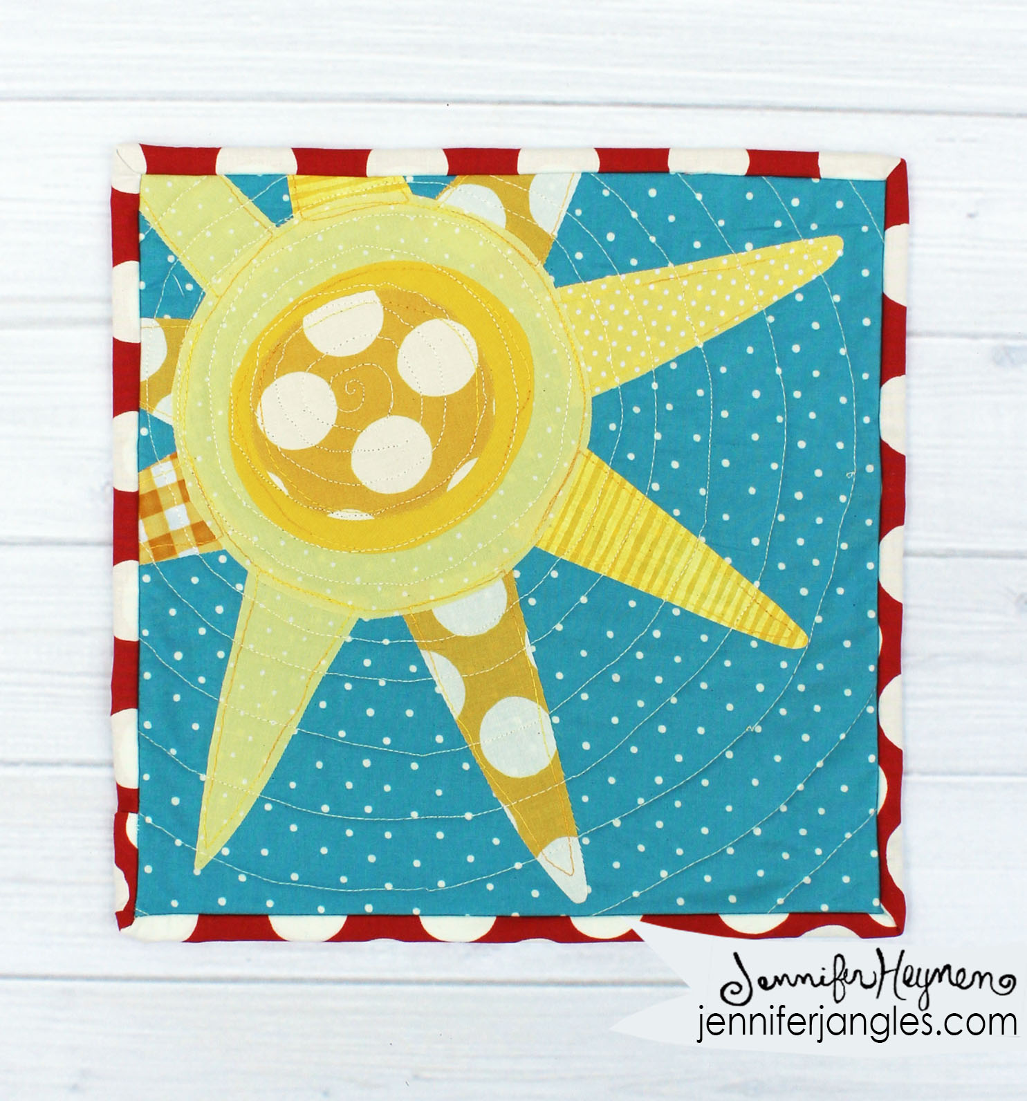 Jennifer Jangles Blog Sunshine Mini Quilt
