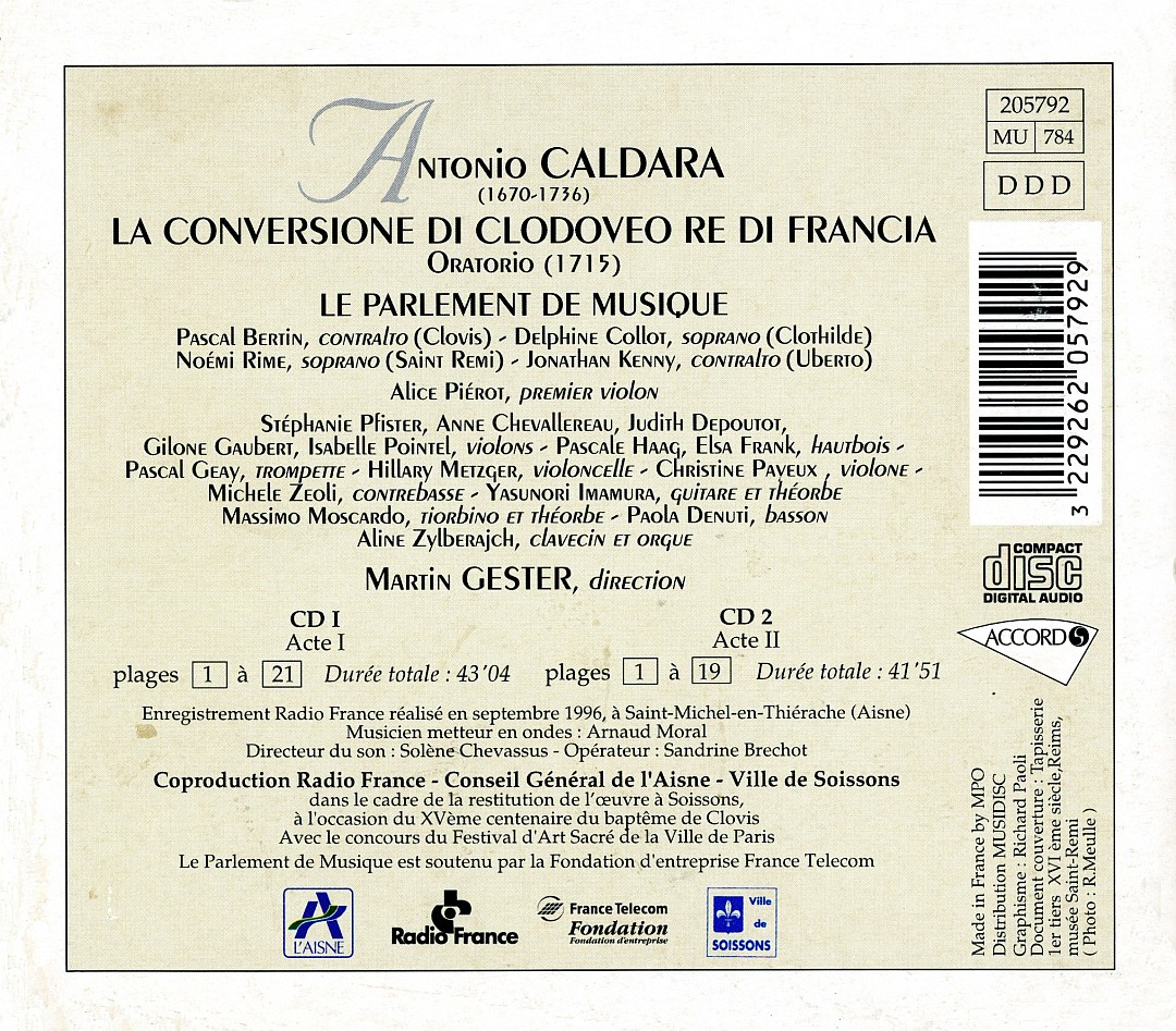 Makdelart classique caldara la conversion de clovis 1715 martin