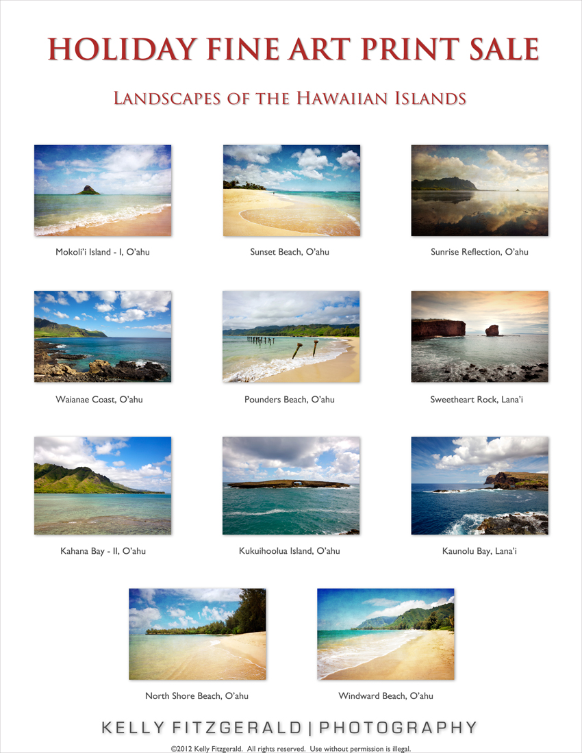 klfphoto HOLIDAY FINE ART PRINT SALE