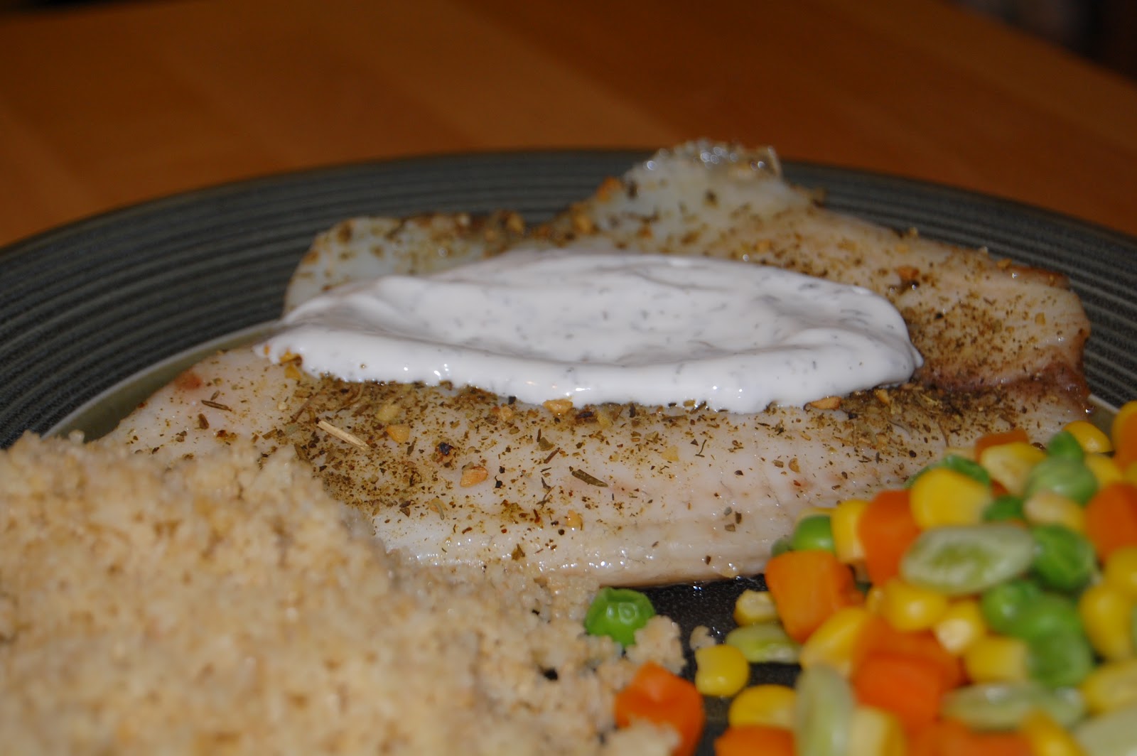 Mediterranean Tilapia with LemonDill Sauce — The Redhead Baker