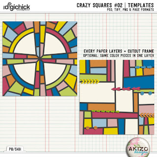 Crazy Squares #02 Templates