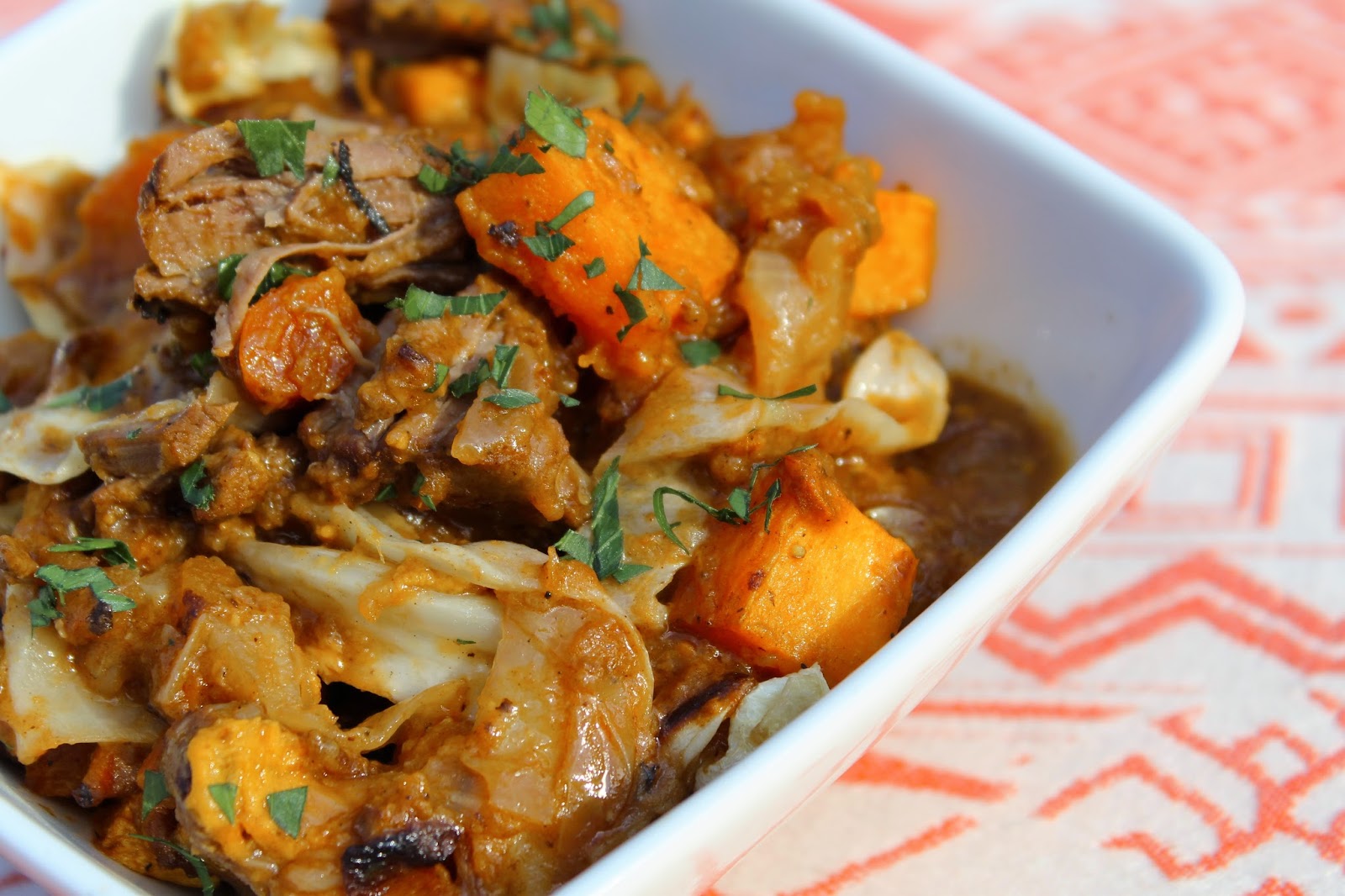 My Retro Kitchen Rustic Beef Stew with Butternut Squash, Sweet