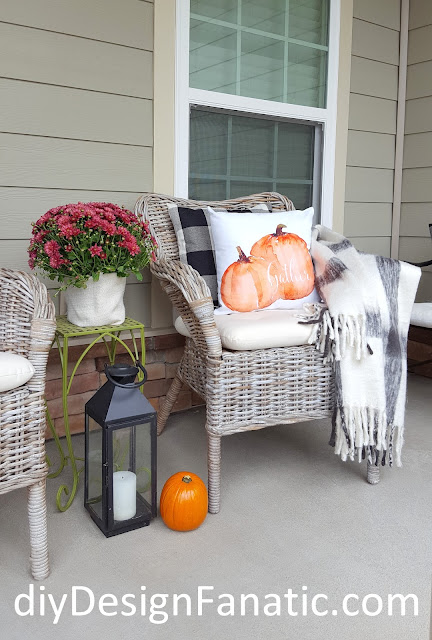 Fall, fall porch, cottage, cottage style, farmhouse, farmhouse style, Ikea, Craftberrybush,