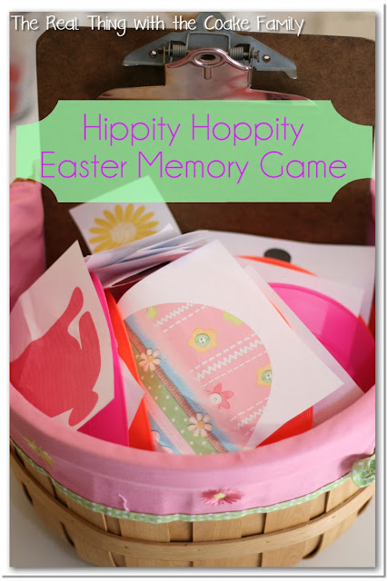 Activities for the Family ~ a fun, active Easter game of memory for the whole family. #Easter #Family #GameNight #RealCoake