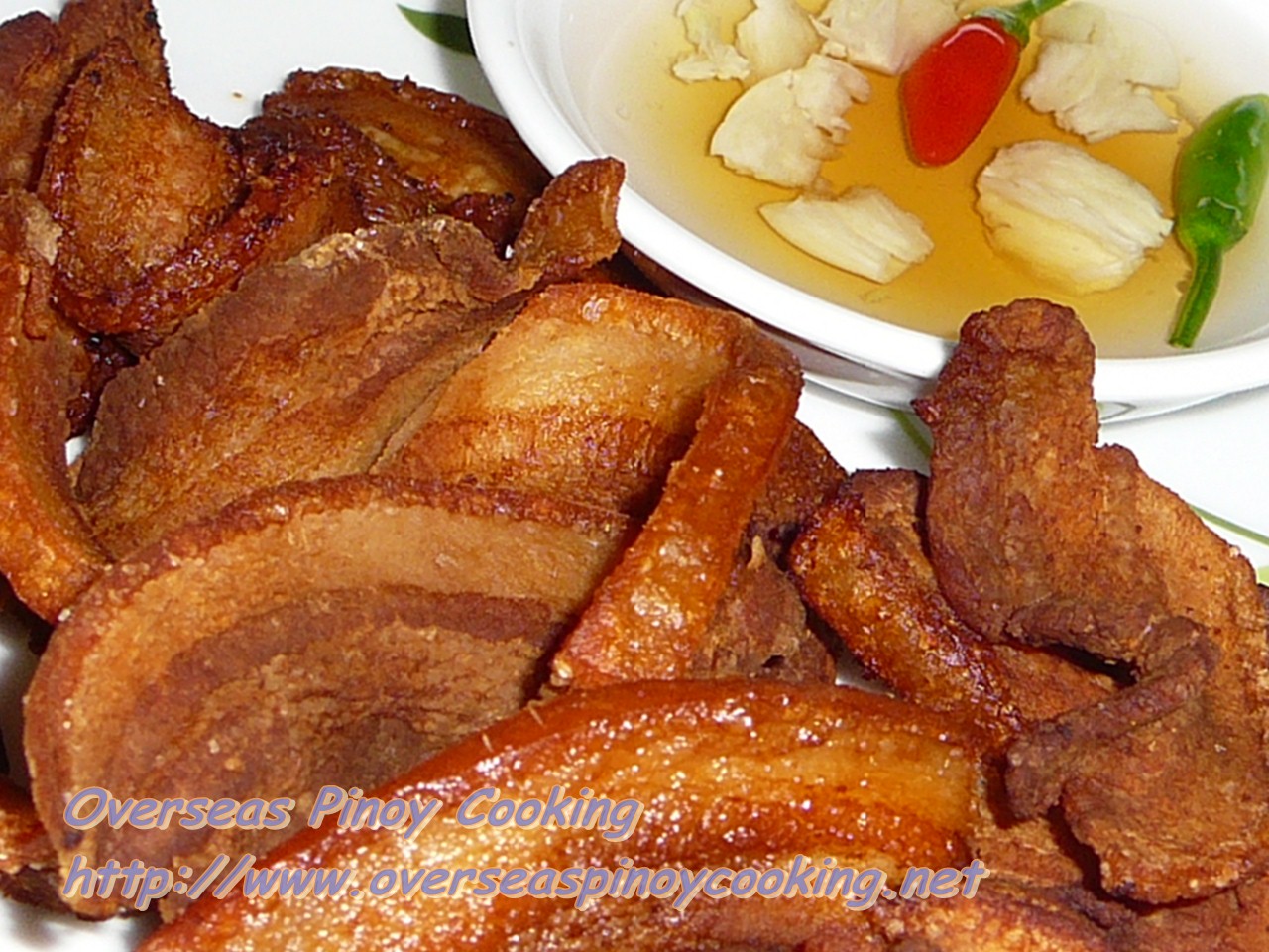 Crispy Liempo, Deep Fried Pork Belly Strips