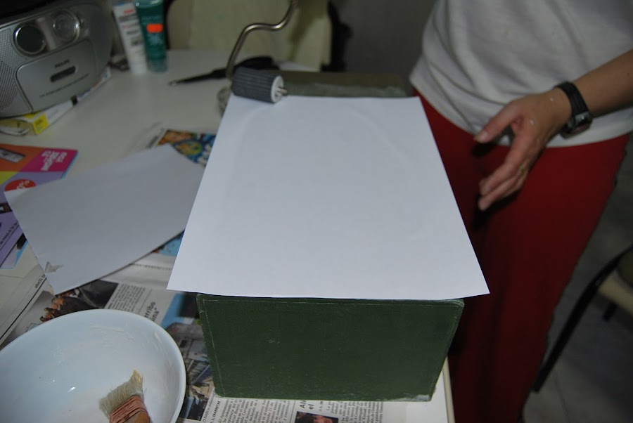 Reciclado de ficheros de carton.