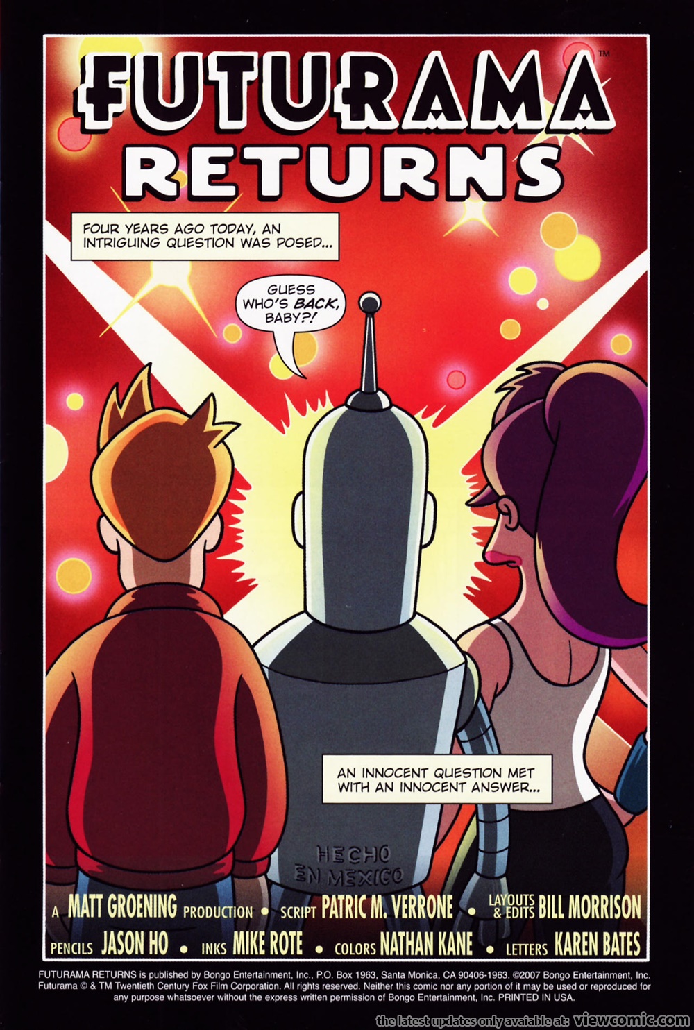 Futurama Comics #1 アメコミ リーフ Futurama Comics #1 アメコミ リーフ