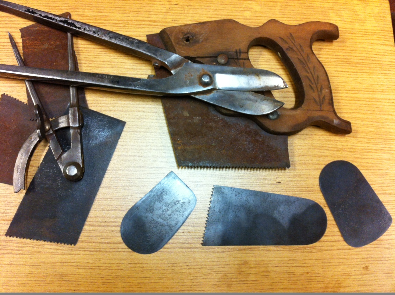 The Joy of Wood: Recycling old saws into scrapers.