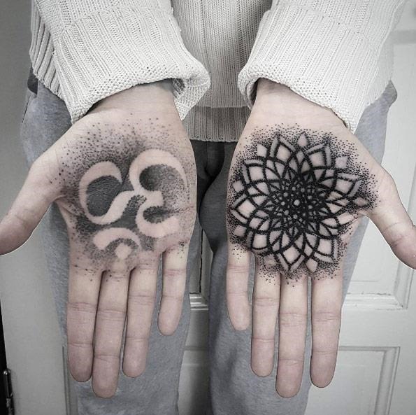 Tatuagens na palma da mão Tatuagens na palma da mão