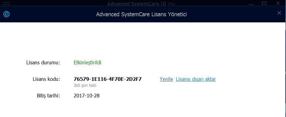 advanced systemcare 12 lisans kodu advanced systemcare 12 lisans kodu