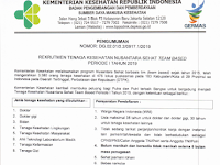 Rekrutmen Tenaga Kesehatan Nusantara Sehat Team Based Periode I Tahun 2019 Rekrutmen Tenaga Kesehatan Nusantara Sehat Team Based Periode I Tahun 2019
