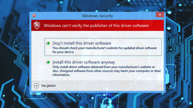 permanently disable windows 7 driver signature enforcement