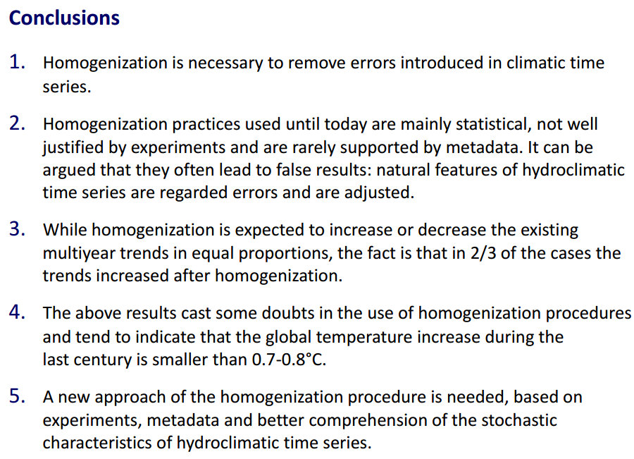 Papers on global warming
