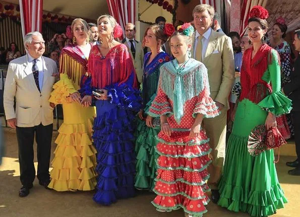 Queen Maxima, Princess Catharina-Amalia, Princess Ariane, Princess Alexia wore Fabiola Flamenco dresses