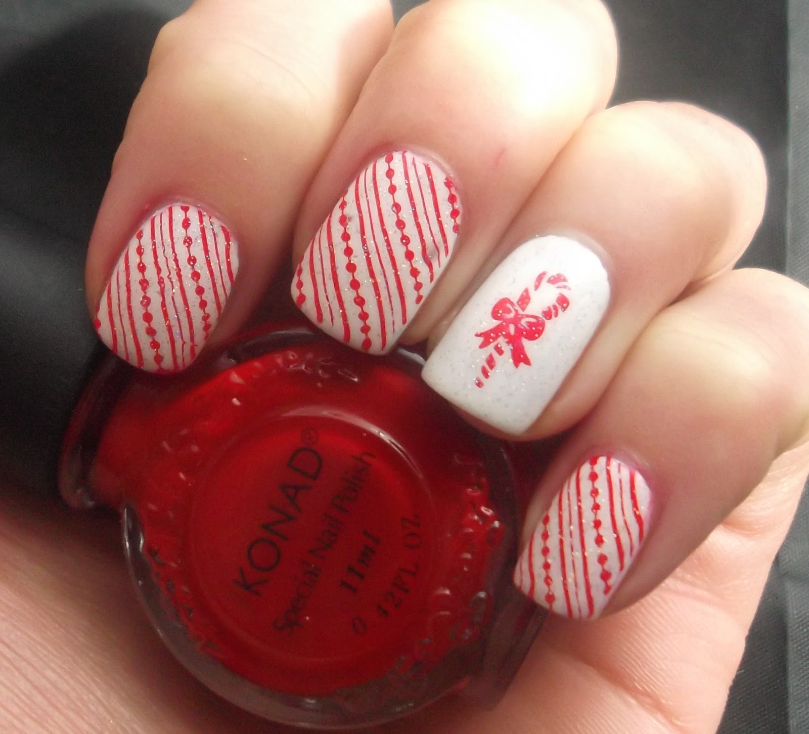 Lou is Perfectly Polished: Christmas Nails: Candy Canes