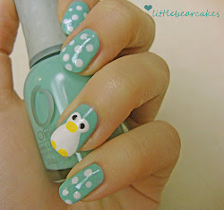 penguin nail nails designs animal penguins character animals cartoon characters polish gurl idea panda acrylic orla kiely winter easy collect