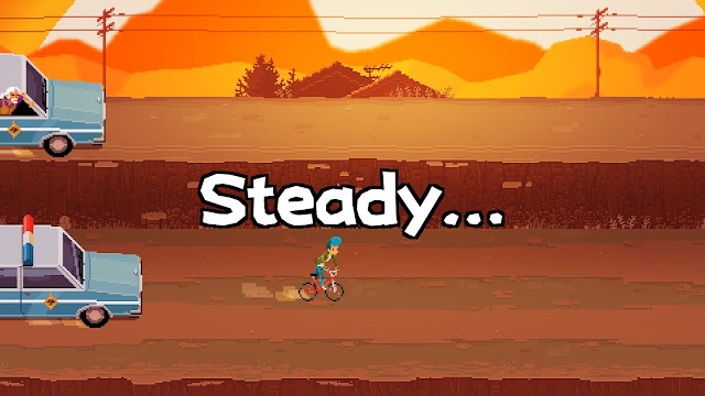 Crossing Souls - In this minigame, you have to escape from the police on your bike