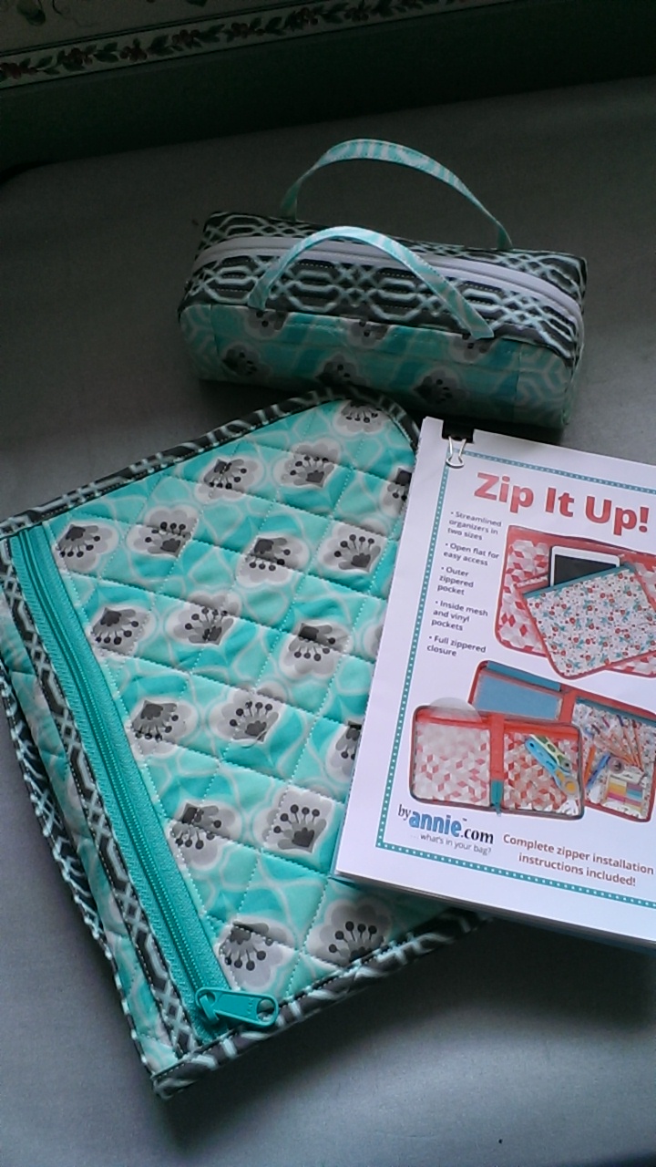 Quilt, Knit, Run, Sew Zip it up Pattern by Annie's.