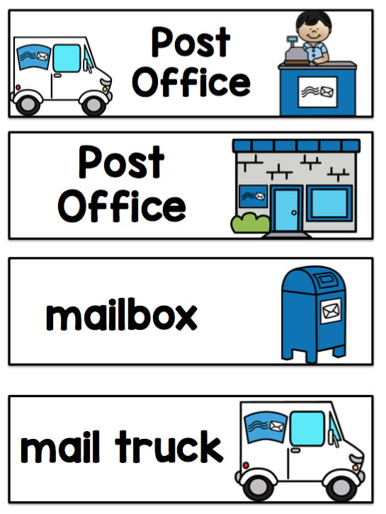 Free Printable Preschool Post Office Printables