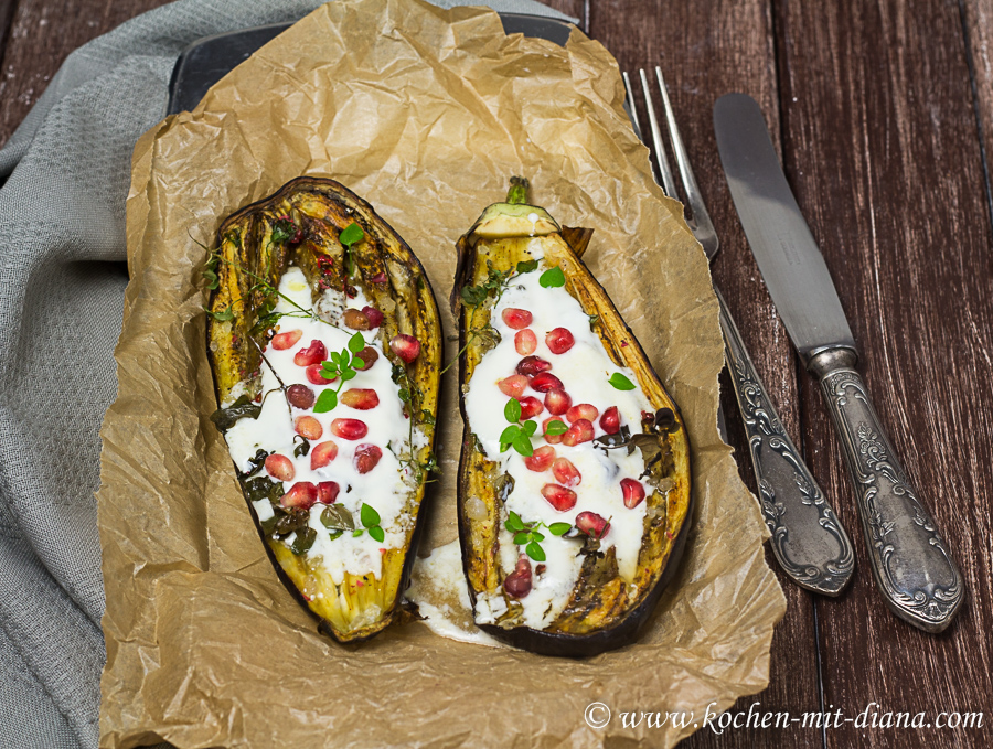 Eggplant with buttermilk sauce Cooking with Diana