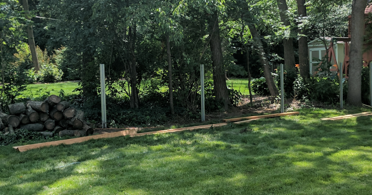 Postmaster Steel Fence Posts For Our Cedar Fence