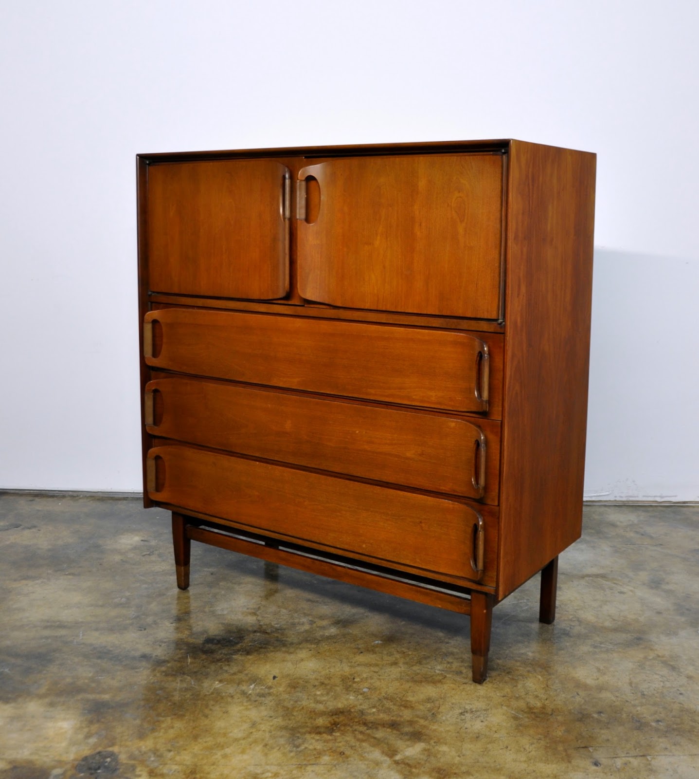 SELECT MODERN MidCentury Highboy, Chest of Drawers or Gentleman's Chest