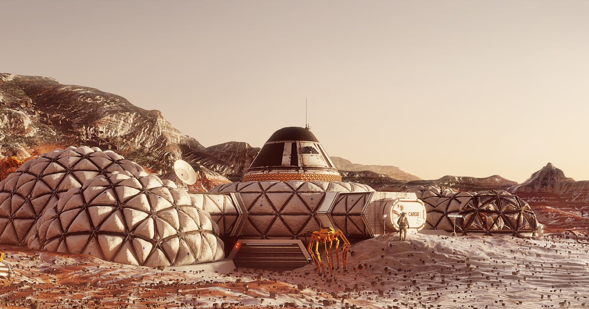Mars base concept by Wojtek Fikus for Marsception 2018 competition ...