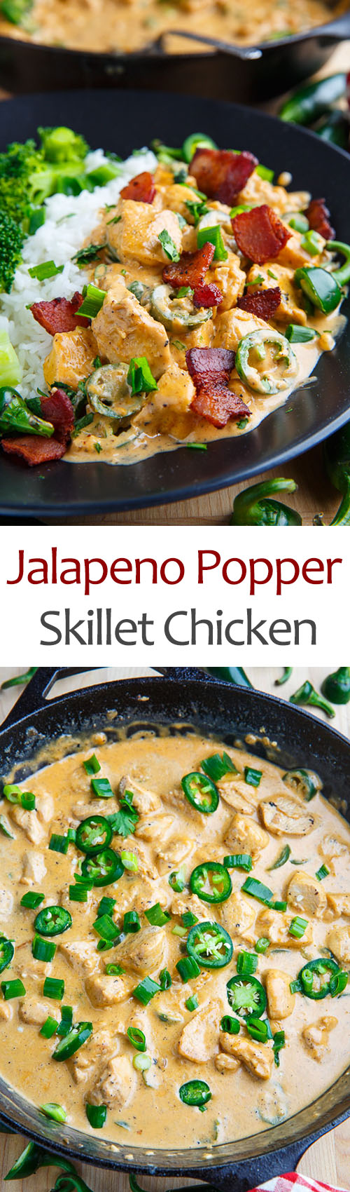 Jalapeno Popper Skillet Chicken on Closet Cooking