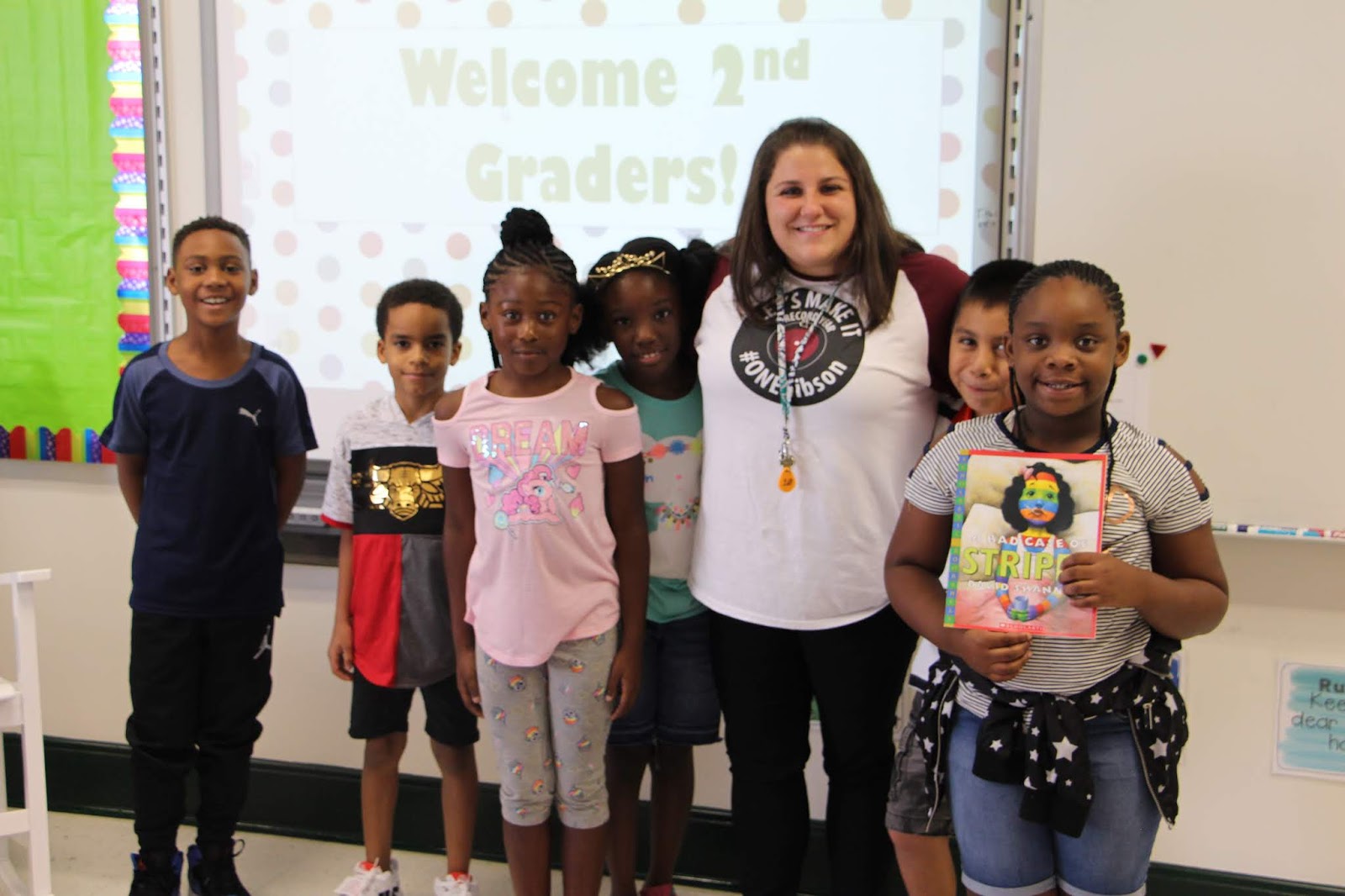 Your Permanent Record Special Guests Greet Students at Gibson Elementary