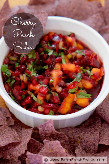 http://www.farmfreshfeasts.com/2015/07/cherry-peach-salsa.html