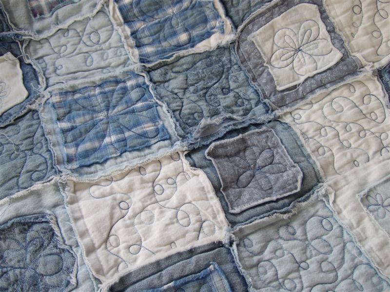Crafty Sewing and Quilting Quilts in My Home Denim Shirt Quilt
