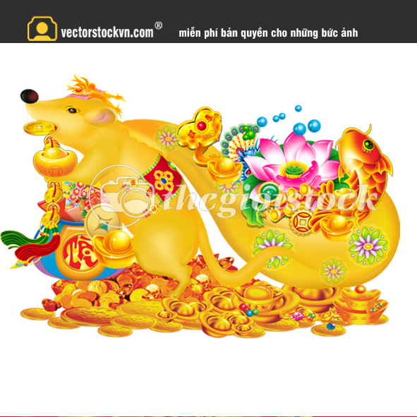 Chuột kéo xe vàng