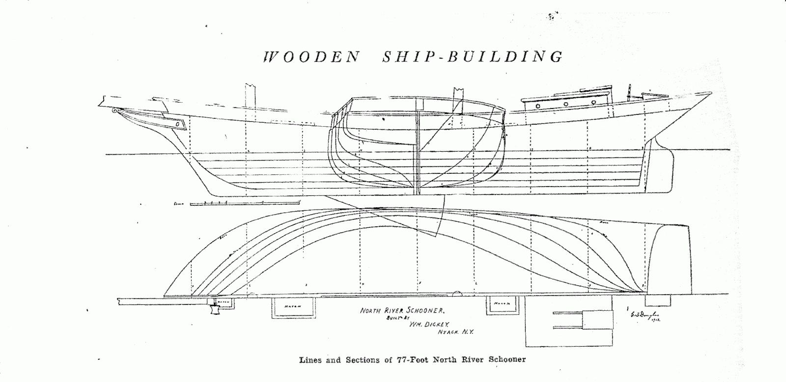 The Model Shipwright: Free Ship Plan: 77-foot North River ...