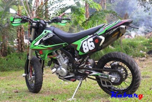 Modifikasi Motor Trail KLX 250 Cara Modifikasi Motor Trail KLX 250 Terbaru 2016