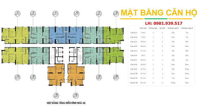 Mặt bằng chung cư An Bình City tòa A8(bấm vào để xem rõ hơn) Mặt bằng chung cư An Bình City tòa A8(bấm vào để xem rõ hơn)