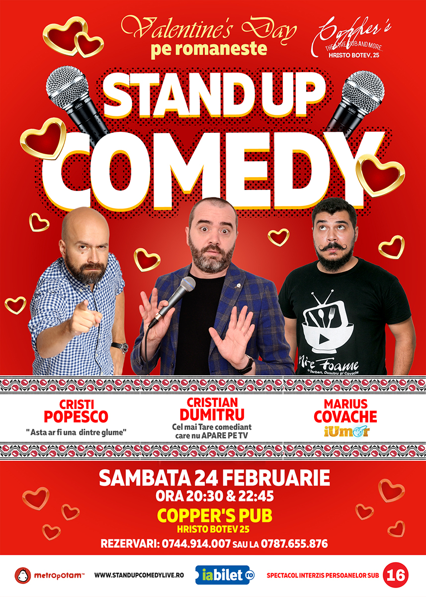 Stand-Up Comedy de Dragobete (Sambata 24 februarie) Stand-Up Comedy de Dragobete (Sambata 24 februarie)