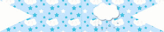 Lluvia de Bendiciones con Estrellas en Celeste: Invitaciones para Imprimir Gratis e Imprimibles para Fiestas. Lluvia de Bendiciones con Estrellas en Celeste: Invitaciones para Imprimir Gratis e Imprimibles para Fiestas.