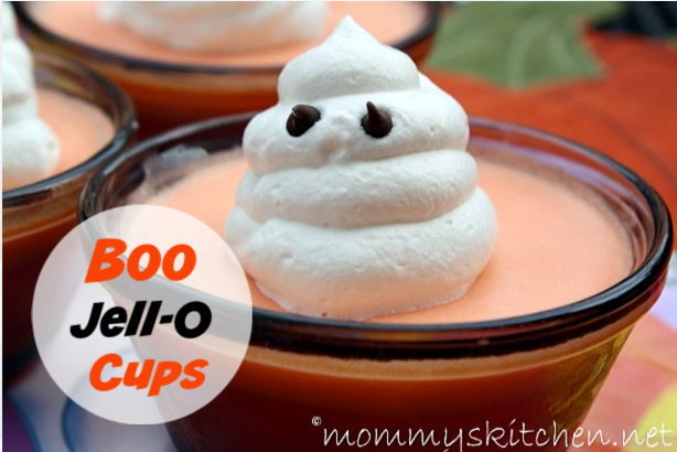Halloween Boo Jell-O Cups