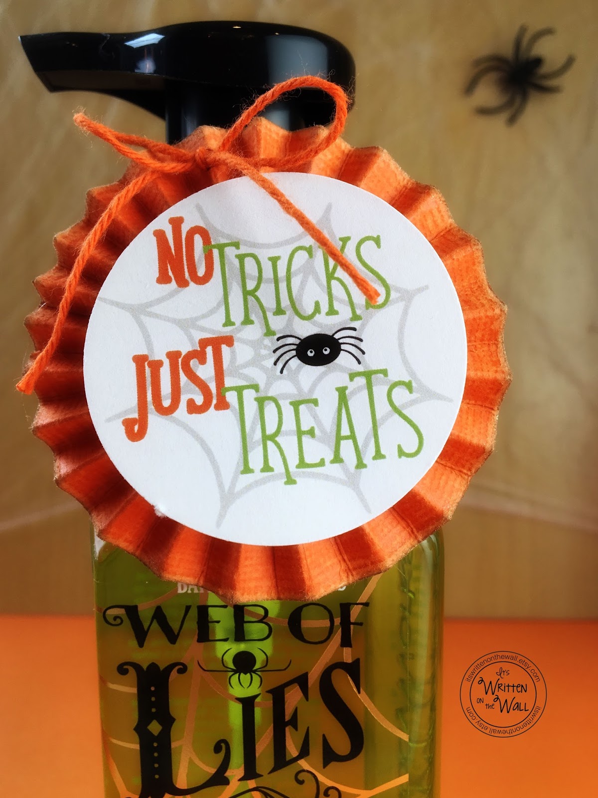 It’s Written on the Wall: No Tricks, Just Treats Halloween Gift/Treat