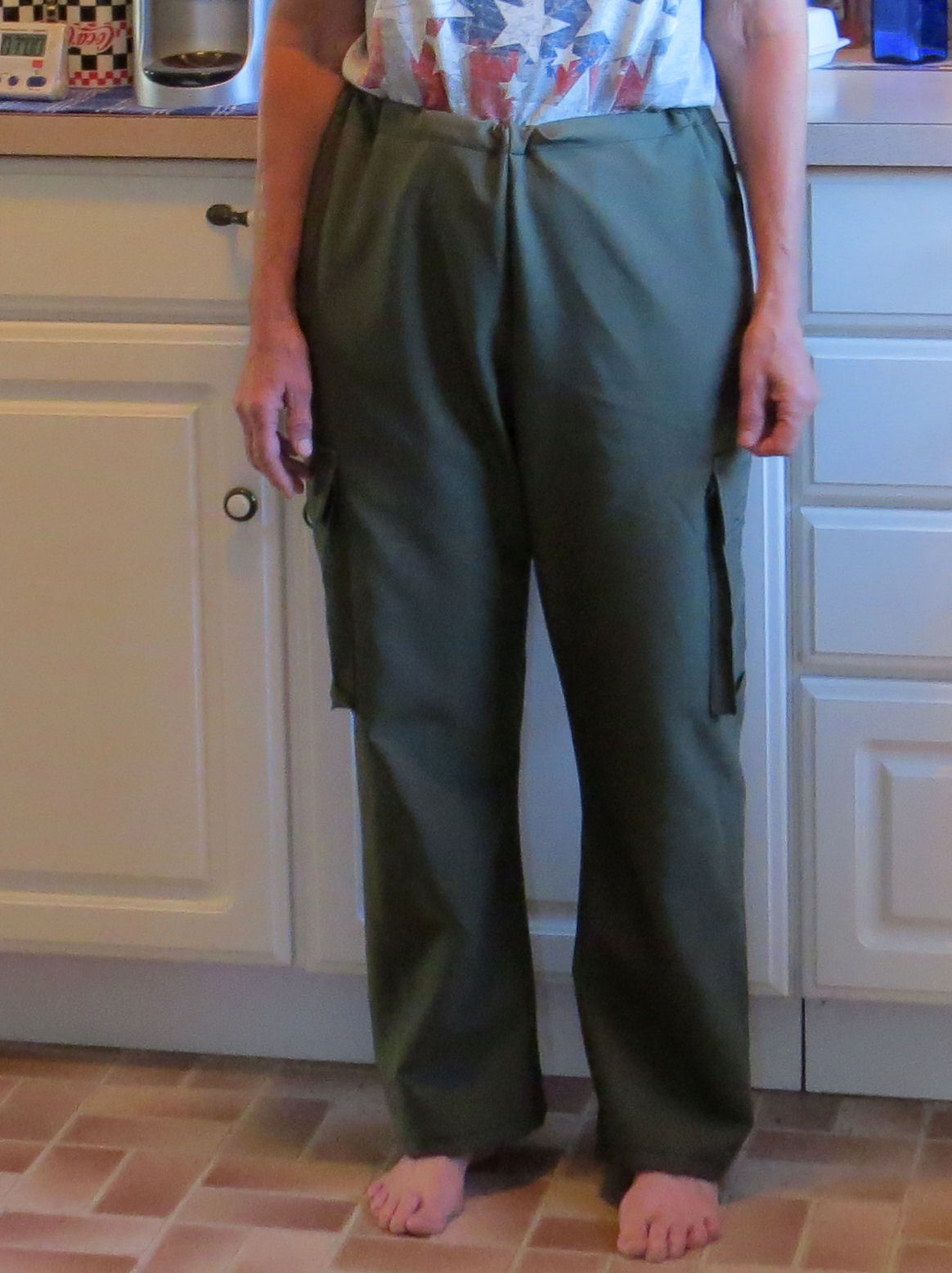 sewing a pair of hiking pants