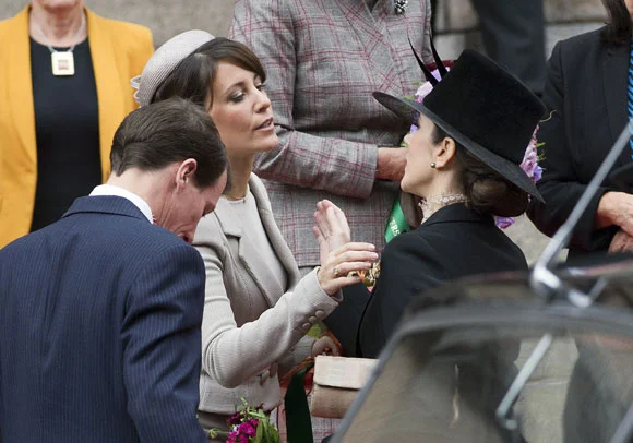 Crown Prince Frederik and Crown Princess Mary of Denmark and Family Danish Royal Family at the Opening of Parliament in Copenhagen