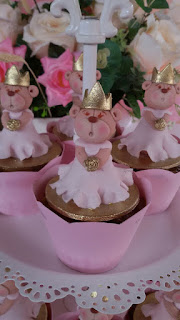Cupcake tema ursa princesa