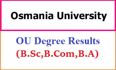 Osmania University Degree Results 2021 Osmania University Degree Results 2021