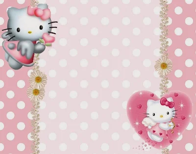 Hello Kitty Angel: Invitaciones, Imprimibles, Etiquetas para Candy Bar e Imágenes para Imprimir Gratis. 